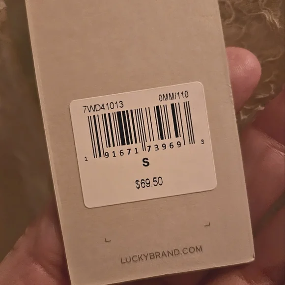 Lucky Brand White Peasant Keyhole Lace Accent Oversized Womens Top Blouse Size S - Picture 7 of 7